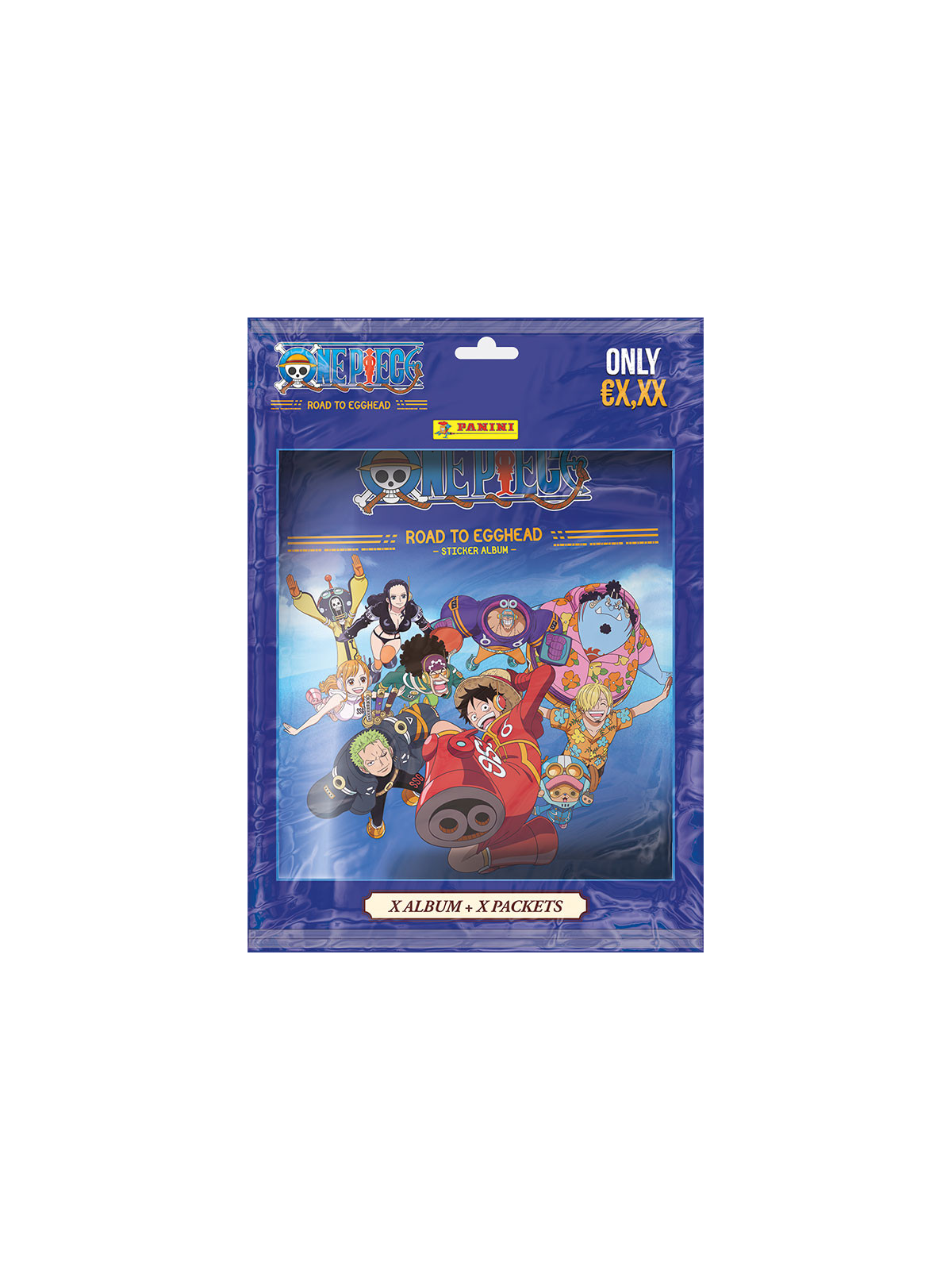 Panini stickers one piece road egghead starter set 5 buste