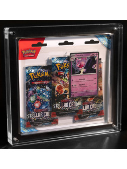 Acrylic box protezione pokemon booster pack blister (3 pack)