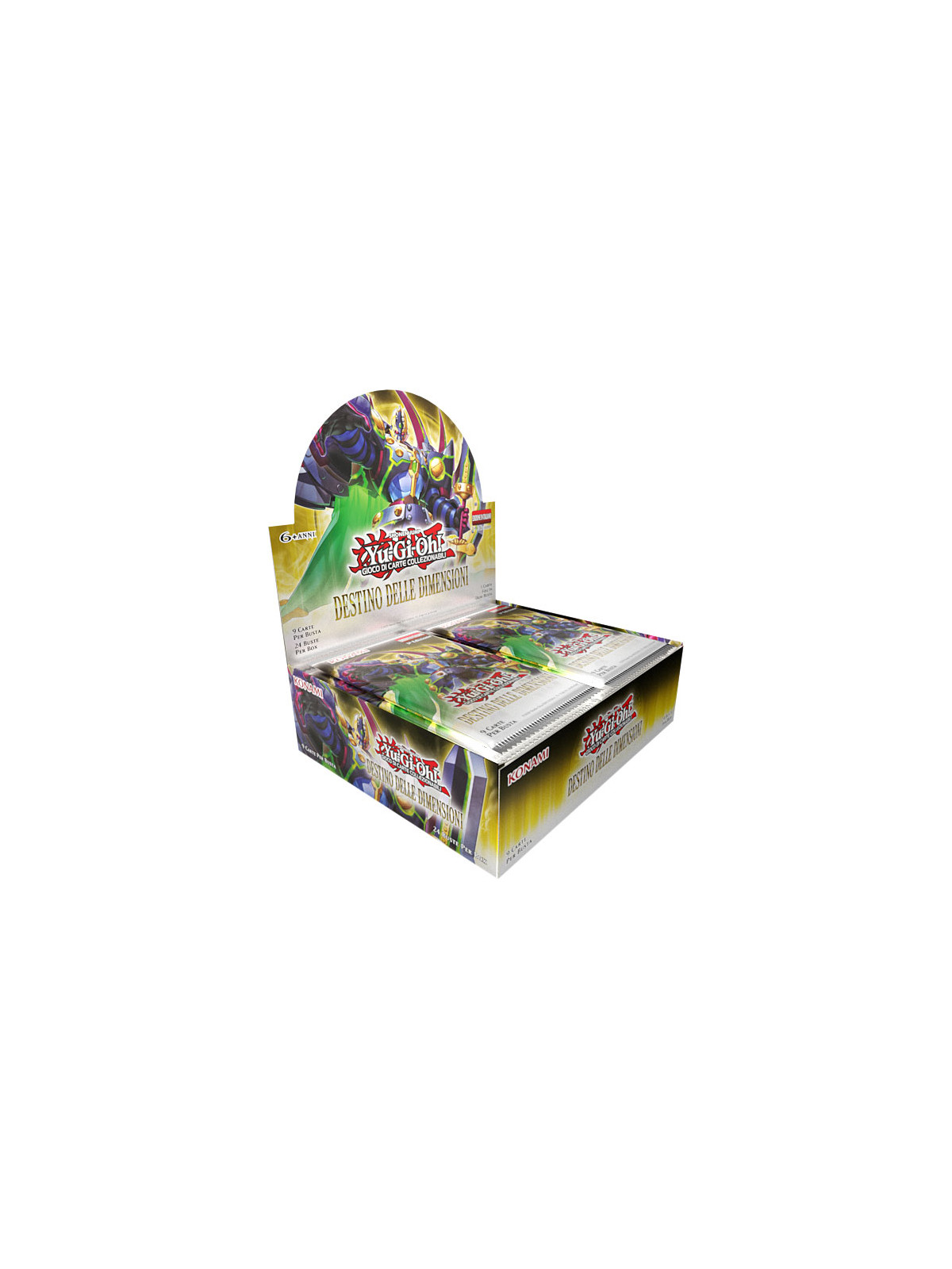 Yugi destino delle dimensioni box 24 buste