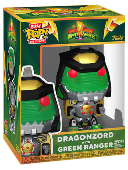Funko bitty pop bots power rangers dragonzord w-green ranger