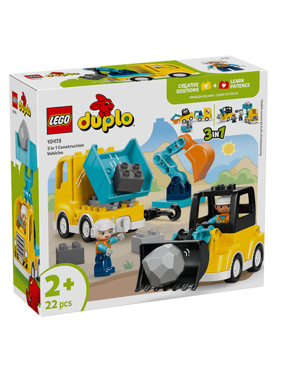 Duplo town veicoli da cantiere 3 in 1 - 10475