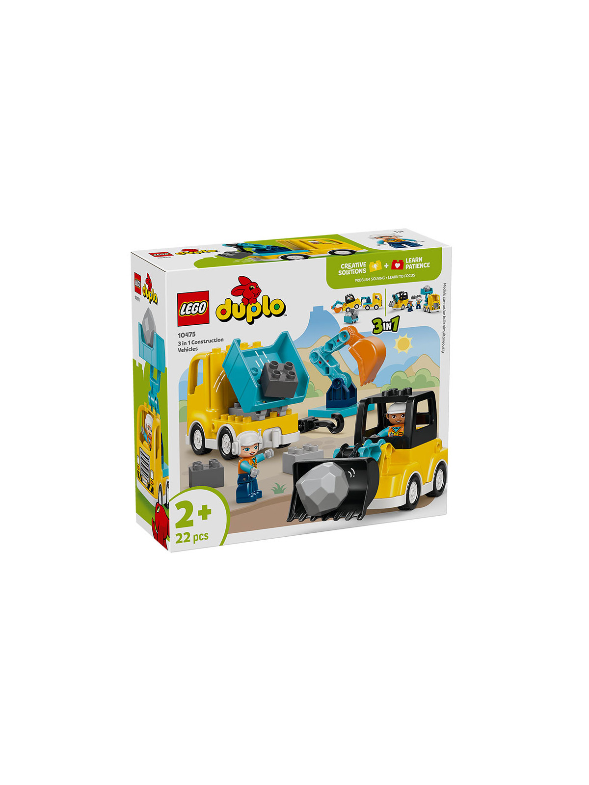 Duplo town veicoli da cantiere 3 in 1 - 10475