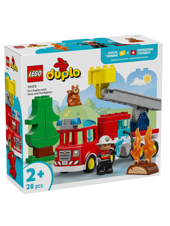 Duplo town autopompa con manichetta e pompiere - 10473