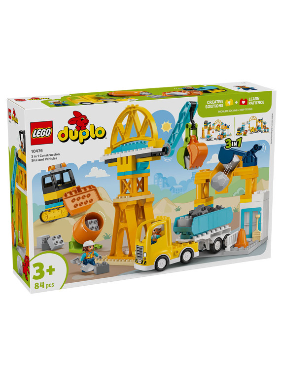 Duplo town cantiere e veicoli 3 in 1 - 10476