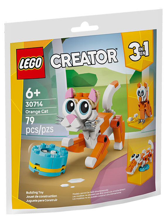 Polybag gatto arancione - 30714