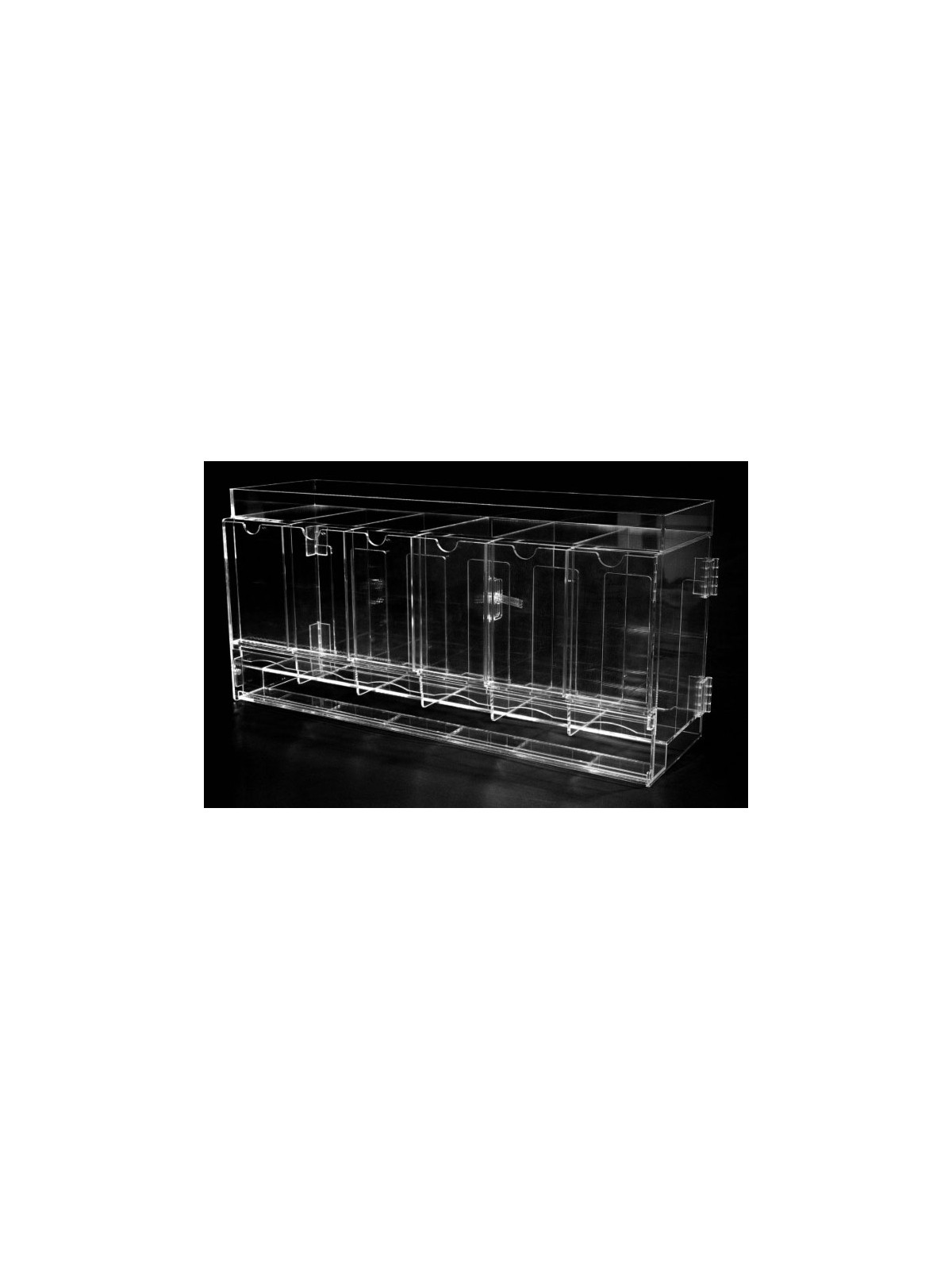Acrylic box dispenser pacchetti di carte