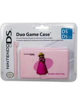 Ds custodia duo game + stylus peach