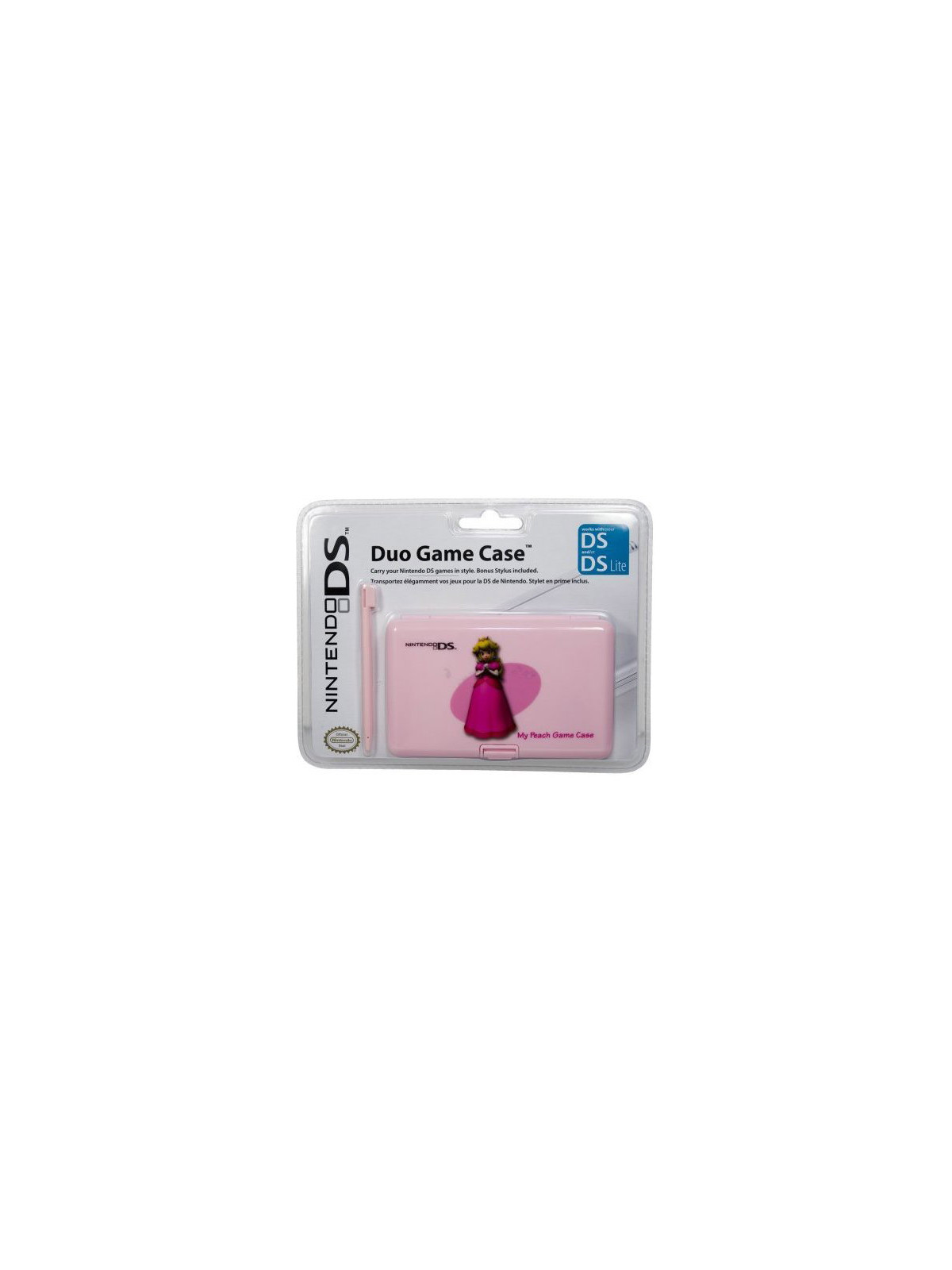 Ds custodia duo game + stylus peach