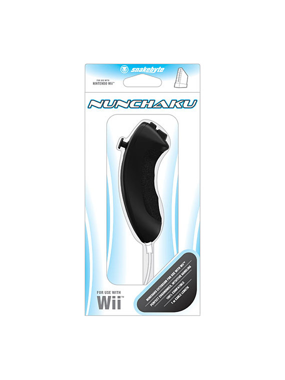 Snakeb wii nunchaku wired black