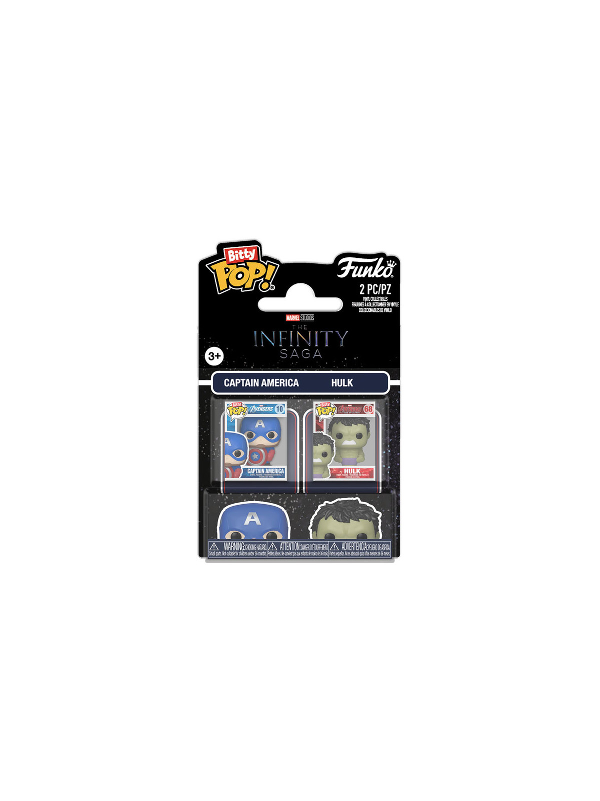 Funko bitty pop 2 pack captain america & hulk