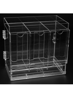 Acrylic box dispenser 3 buste di carte