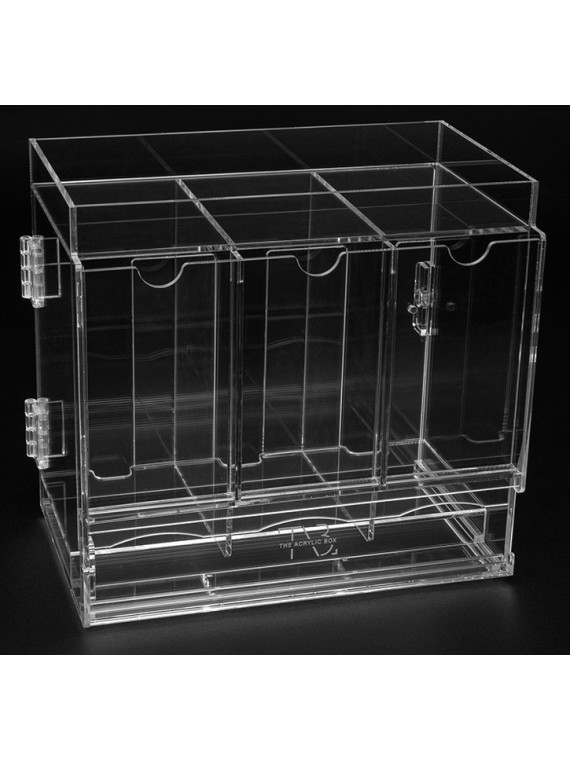 Acrylic box dispenser 3 buste di carte