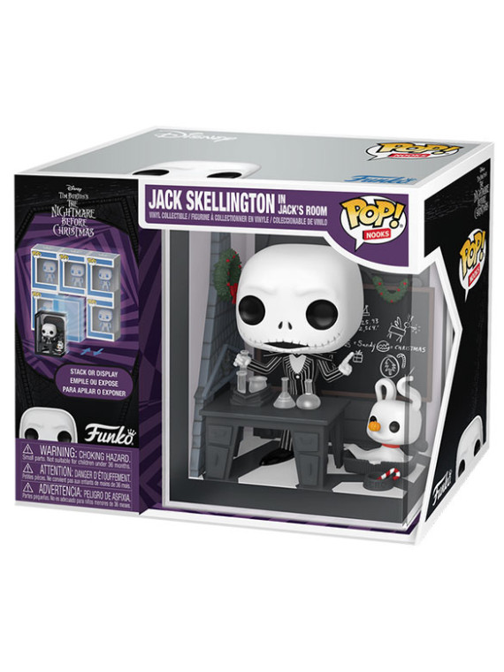 Funko pops nooks nightmare b.c. jack skellington's room