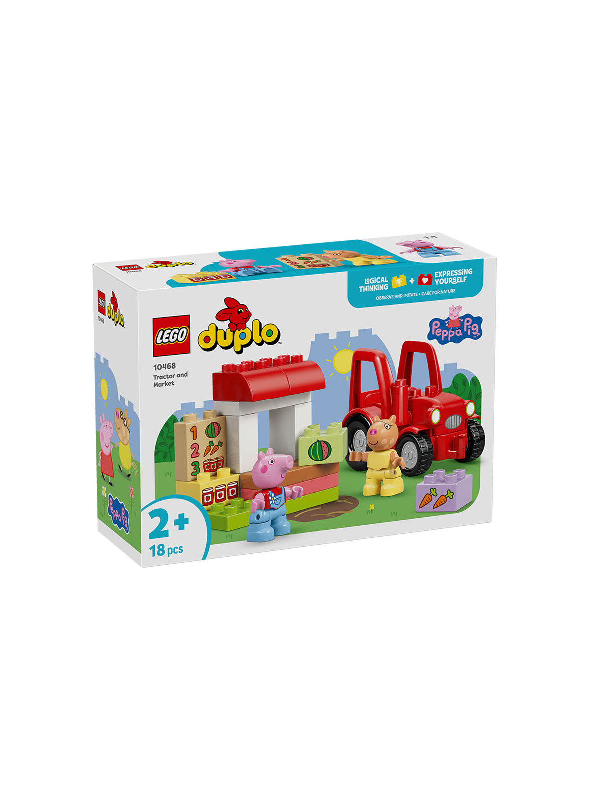Duplo peppa pig trattore e mercato - 10468