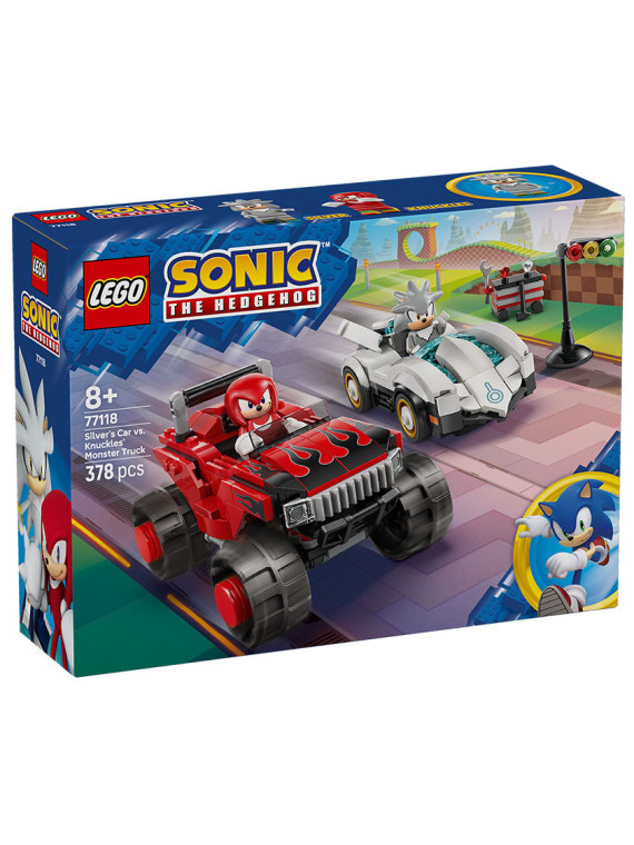 Sonic auto di silver vs. monster truck di knuckles - 77118