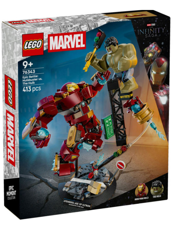 Marvel battaglia epica: hulkbuster vs. the hulk - 76343