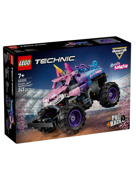 Technic monster jam sparkle smash a retrocarica - 42220