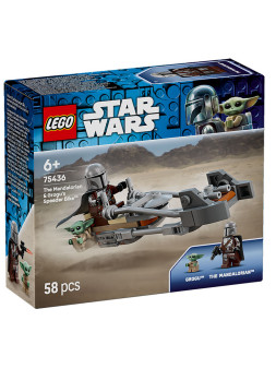 Star wars speeder bike del mandaloriano e di grogu - 75436