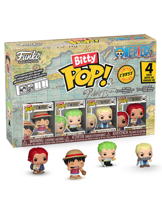 Funko bitty pop 4 pack one piece monkey d. luffy