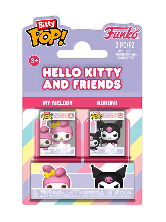 Funko bitty pop 2 pack hello kitty my melody & kuromi