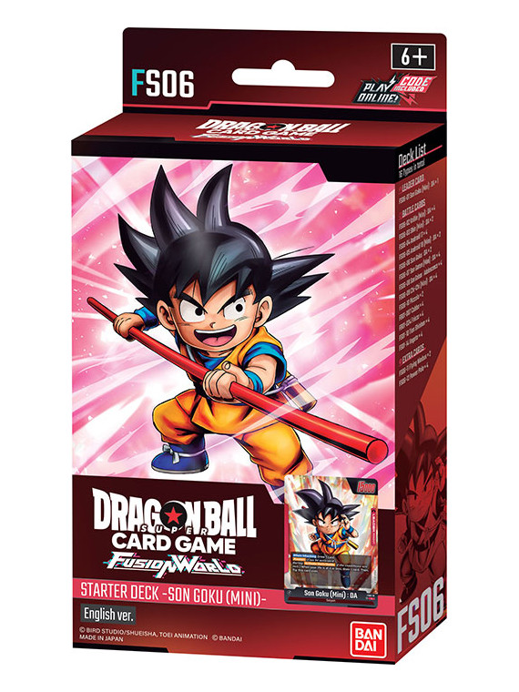Dragon ball eng super fusion world starter deck fs06 1 mazzo