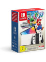 Nintendo console switch oled (bianco) con gioco super mario bros. wonder