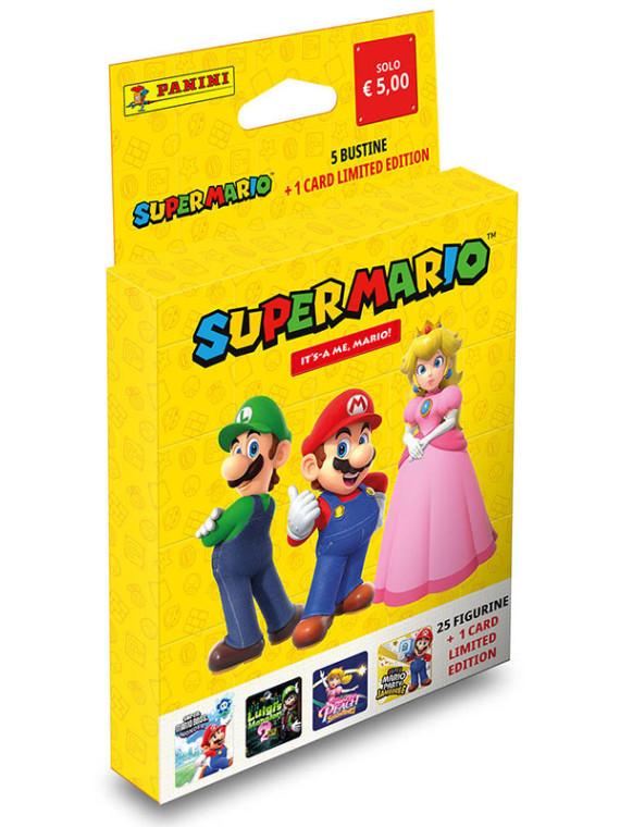 Panini stickers super mario ecoblister + 1 limited