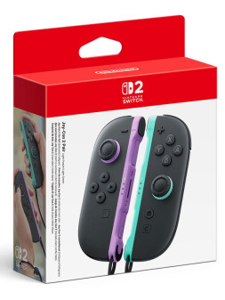 Nintendo switch 2 set 2 joy-con viola chiaro-verde chiaro