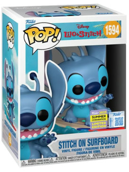 Funko pop disney stitch on surfboard 1594