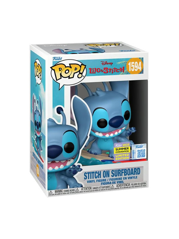 Funko pop disney stitch on surfboard 1594