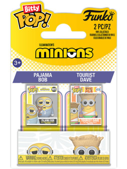 Funko bitty pop 2 pack minions pajama bob & tourist dave