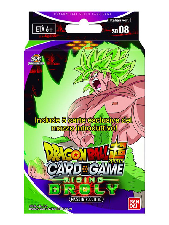 Dragon ball ita super rising broly sd08 1 mazzo