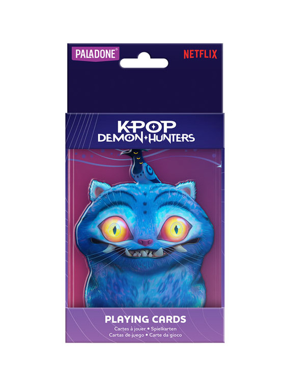 Paladone carte da poker in tin kpop demon hunters