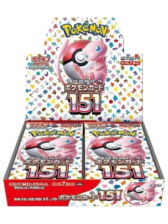 Pokemon jpn scarlatto e violetto 151 booster box 20 buste
