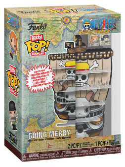 Funko bitty pop display one piece going merry