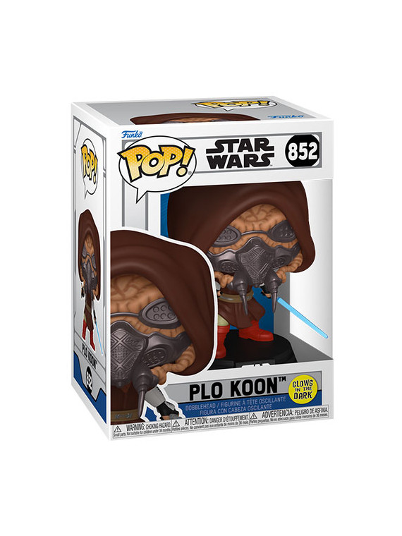 Funko pop star wars animation plo koon glow