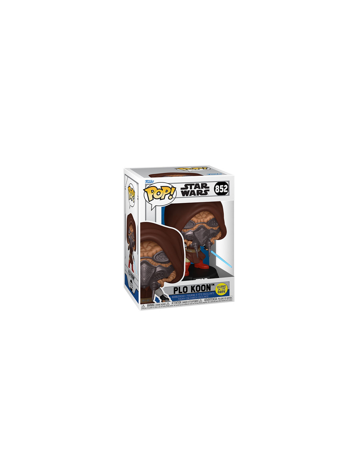 Funko pop star wars animation plo koon glow