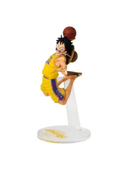 Banpresto - one piece - nba master stars piece the monkey.d.luffy los angeles lakers - 17cm