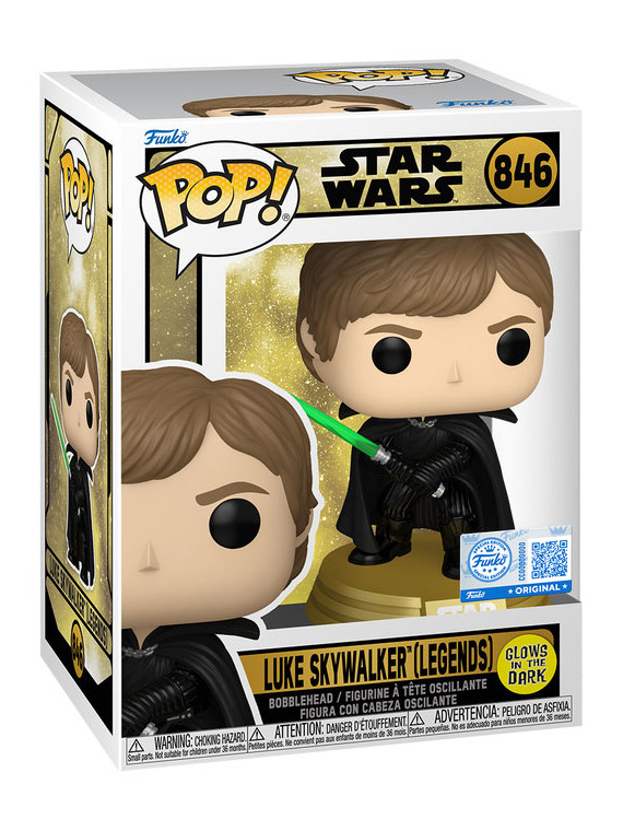 Funko pop star wars legends luke glow