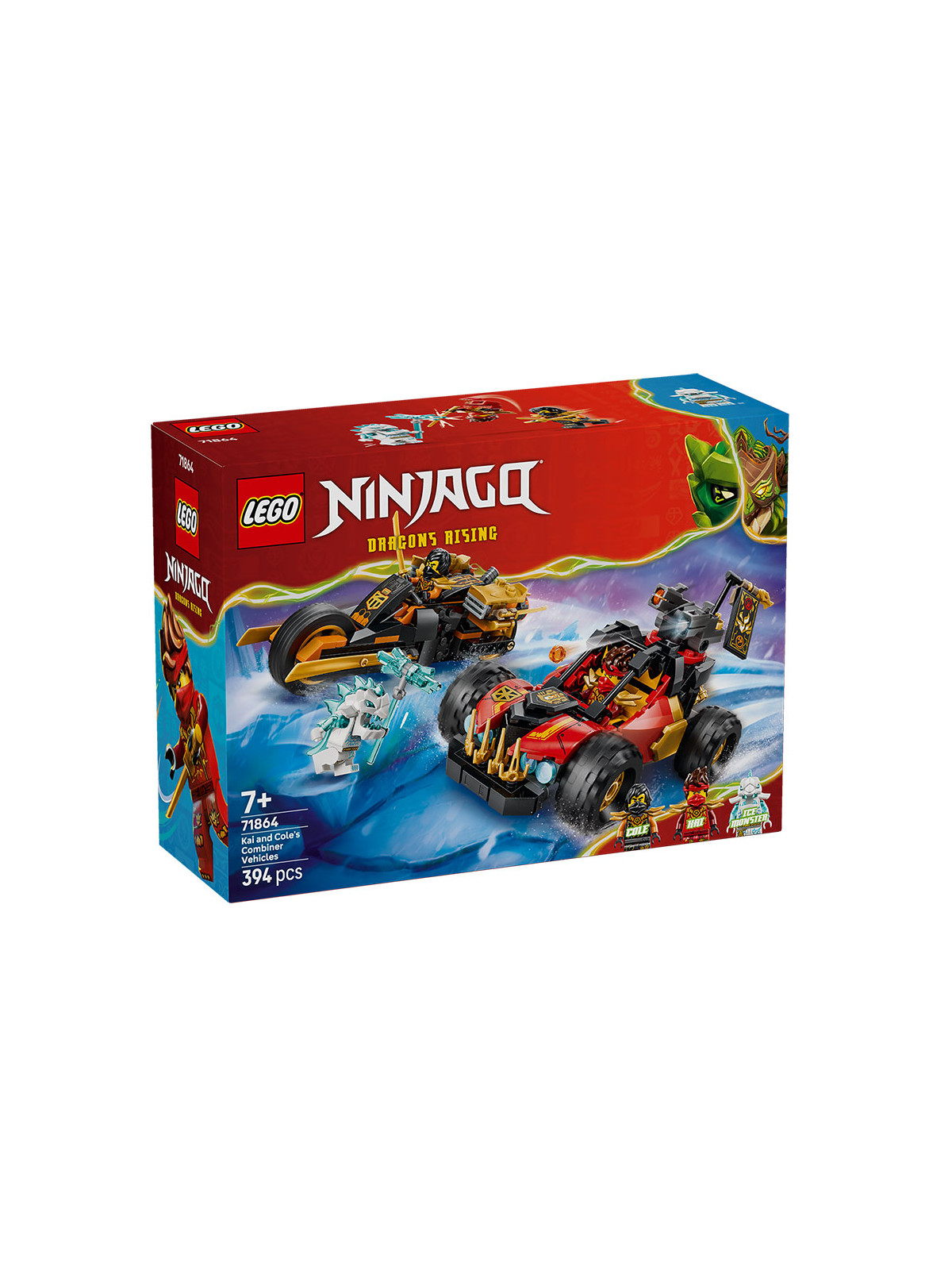 Ninjago veicoli combinanti di kai e cole - 71864