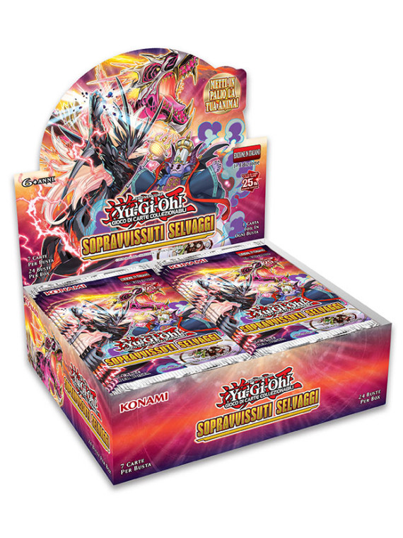 Yugi sopravvissuti selvaggi box 24 buste