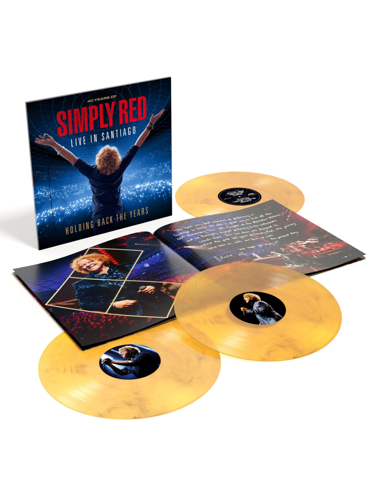 Holding back the years: live in santiago (vinyl clear, yellow & black + booklet)