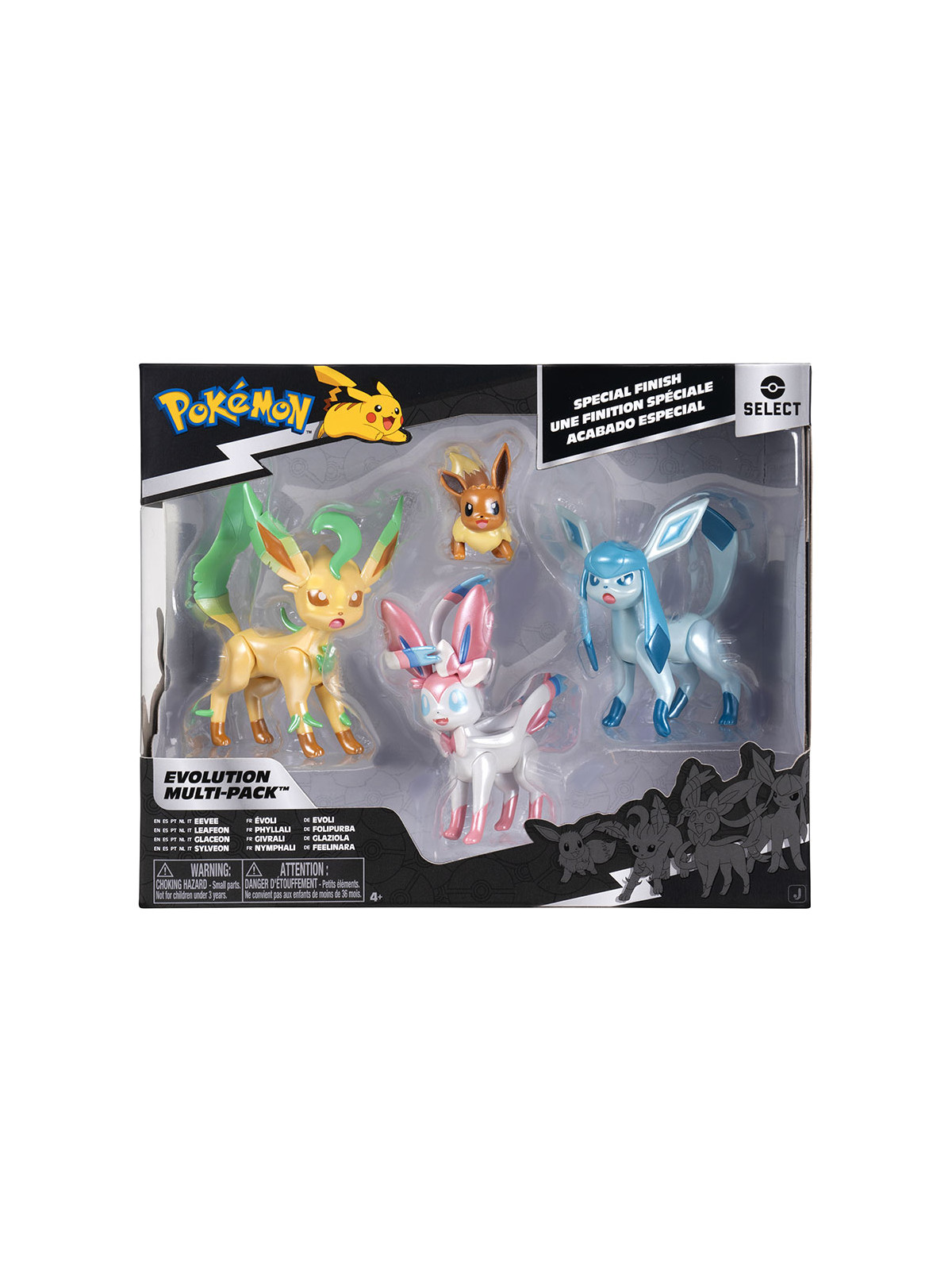 Pokemon select evolution 4pz eevee leafeon glaceon sylveon