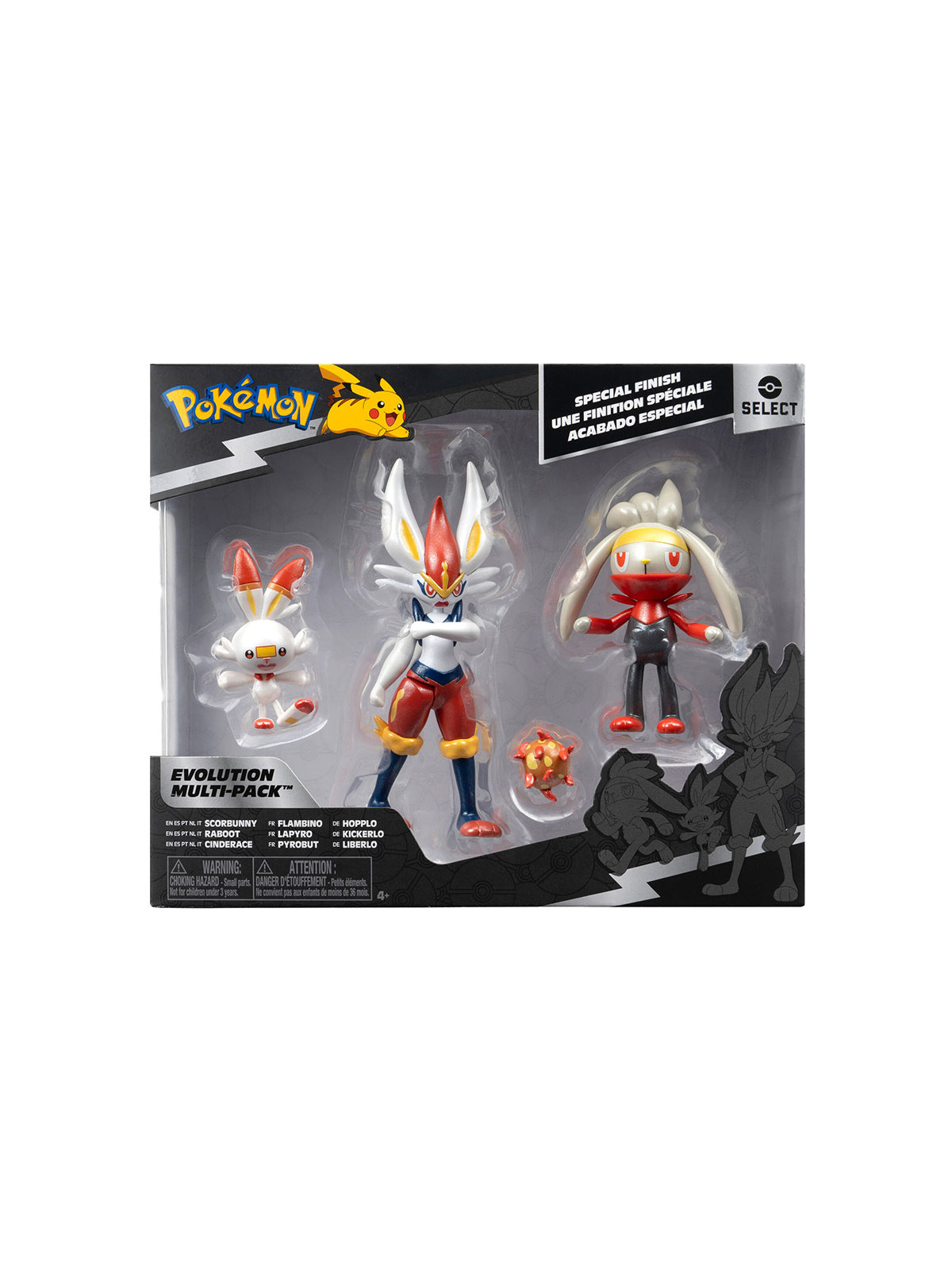 Pokemon select evolution 3pz scorbunny raboot cinderace