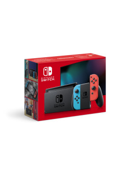 Nintendo switch joy-con, blu-rosso neon