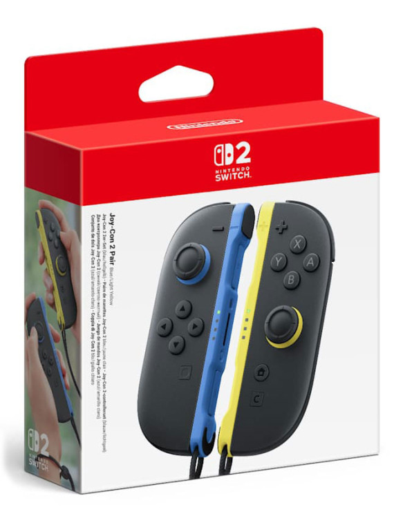 Nintendo set 2 joy-con blu light-giallo light