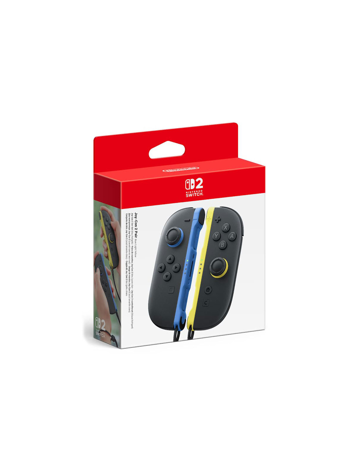 Nintendo set 2 joy-con blu light-giallo light