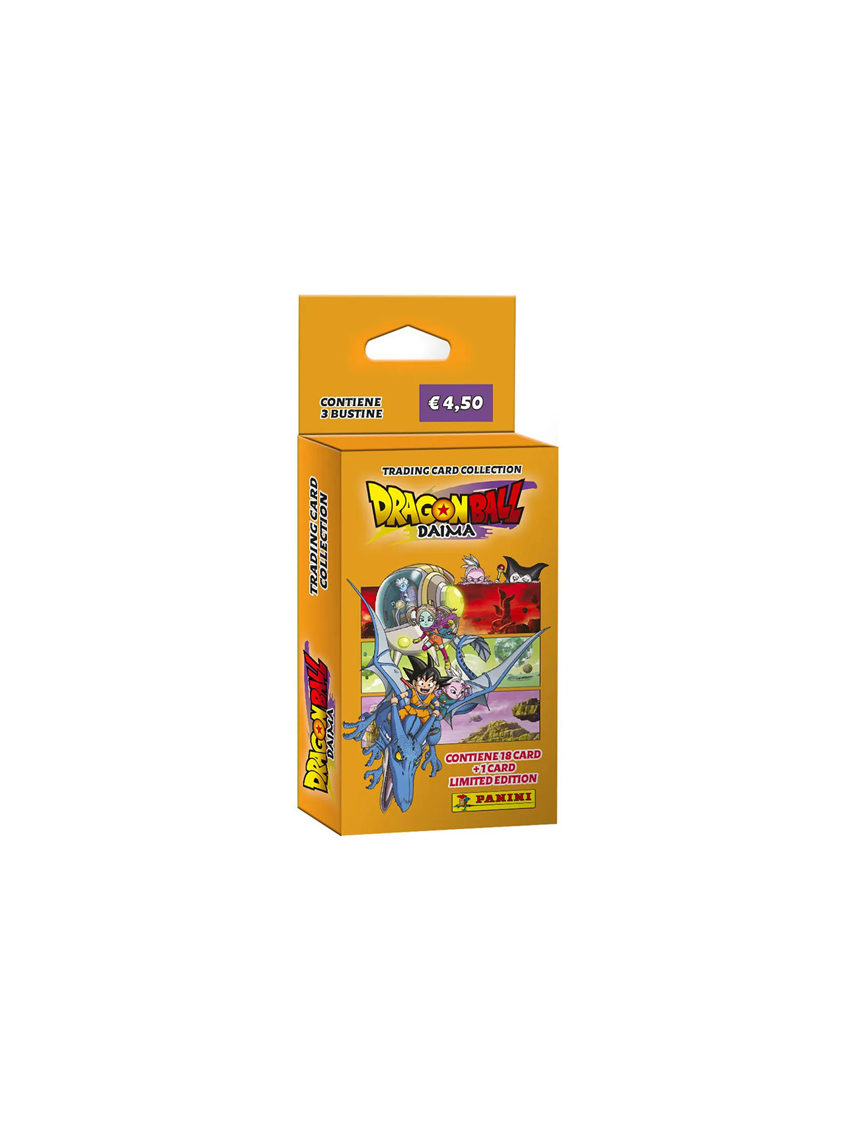 Panini dragon ball daima ecoblister 3 buste + limited ed.