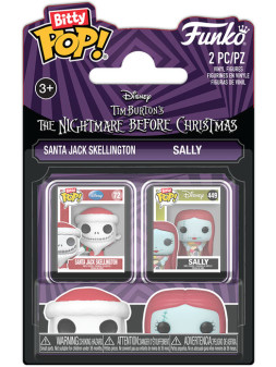 Funko bitty pop 2 pack nightmare b.c. santa jack & sally