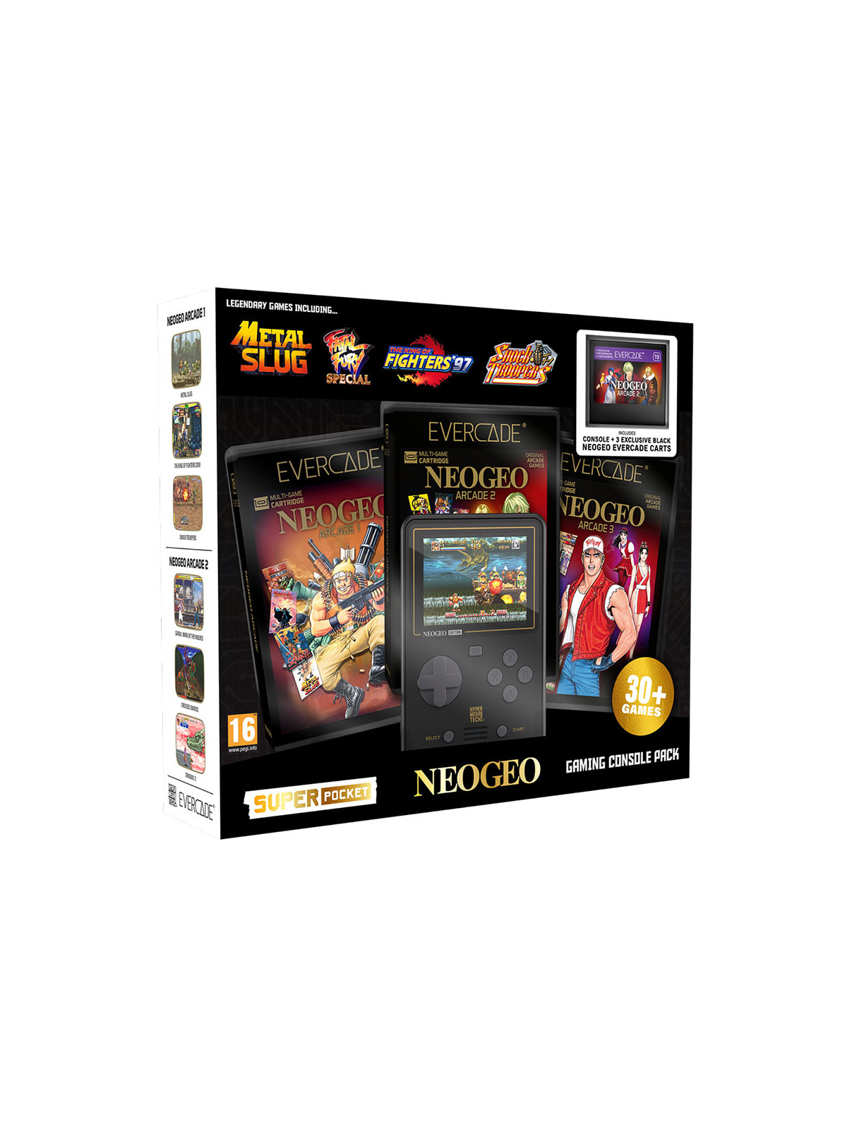 Evercade neogeo super pocket starter bundle